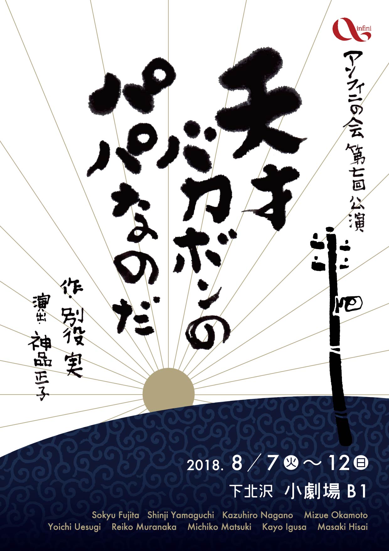 アンフィニの会 第7回公演 天才バカボンのパパなのだ/作:別役 実、演出:神品 正子